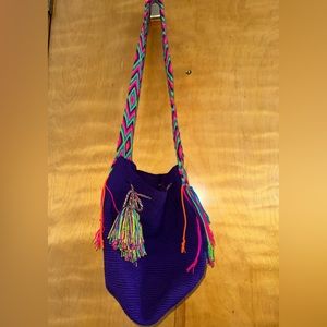 Wayuu Purple Crossbody Bag